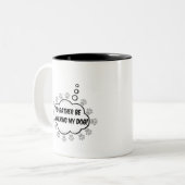 むしろ私の犬の歩くになる ツートーンマグカップ (正面左)