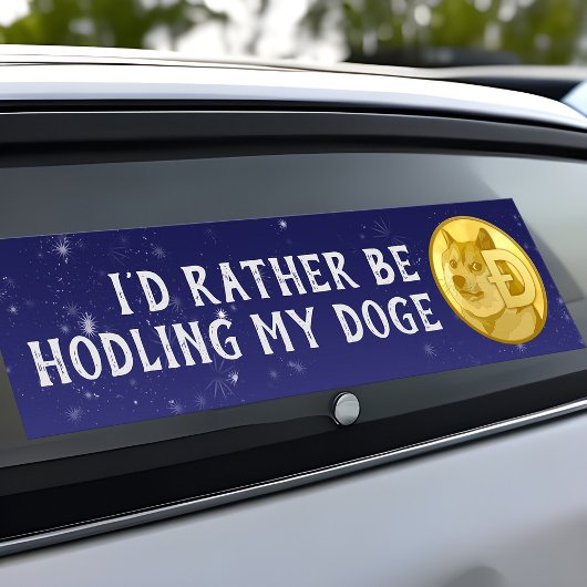 むしろ私のDoge Crypto Dogecoinをおもしろい持っている バンパーステッカー