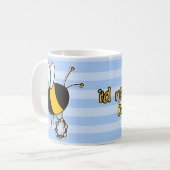 むしろ蜂の玉が付くこと コーヒーマグカップ (正面左)