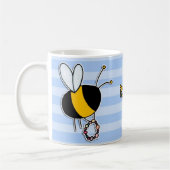 むしろ蜂の玉が付くこと コーヒーマグカップ (左)