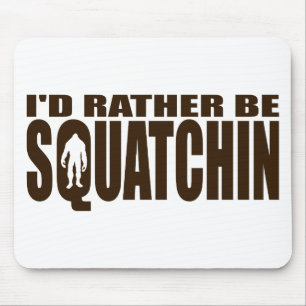 むしろ見つけsquatchin -ビッグフットを見つけること--があって下さい マウスパッド