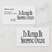 むしろ買物をするオンラインがあって下さい 名刺 (正面/裏面)