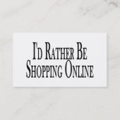 むしろ買物をするオンラインがあって下さい 名刺 (裏面)