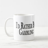 むしろ賭けています コーヒーマグカップ (左)
