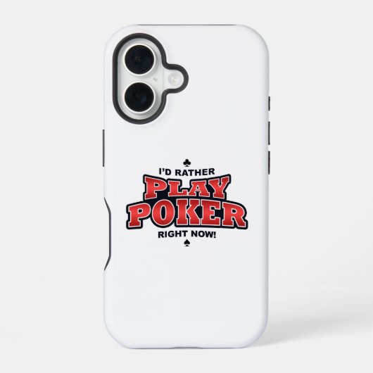 むしろ遊トランプのポーカー iPhone 16ケース (裏面)