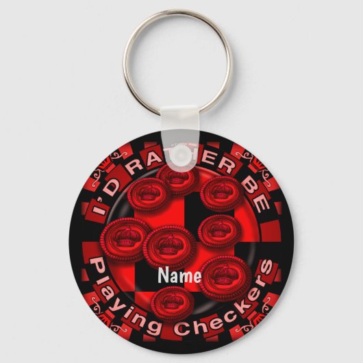 むしろ遊市松模様にキーチェイン キーホルダー (正面)