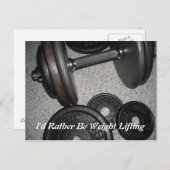 むしろ重量挙げだ ポストカード (正面/裏面)