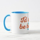 むしろ野鳥観察があって下さい マグカップ (左)