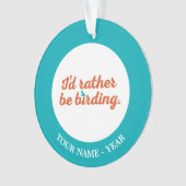 むしろ野鳥観察 オーナメント (正面)