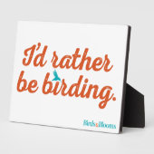 むしろ野鳥観察 フォトプラーク (側面)