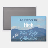 むしろ青い尾根の山々のおもしろいの高い マグネット (正面/裏面)