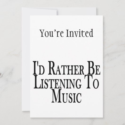 むしろ音楽聞に興味がある 招待状 (正面)