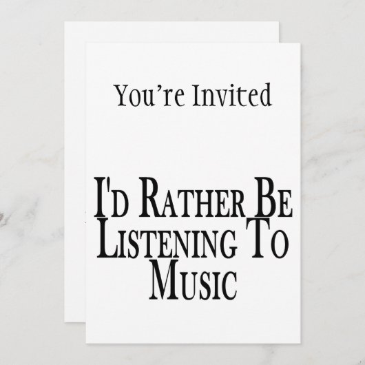 むしろ音楽聞に興味がある 招待状 (正面/裏面)