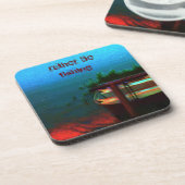 むしろ魚釣りのコースター コースター (左側)