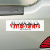 むしろB Waterboarding バンパーステッカー (車上)