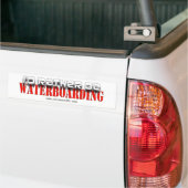 むしろB Waterboarding バンパーステッカー (トラック上)