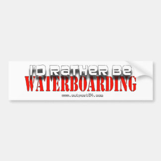 むしろB Waterboarding バンパーステッカー