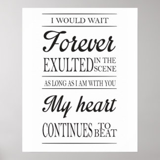 むしろBe - CLEAN BANDDIT LYRICS – 壁の装飾，文字 ポスター