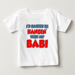 むしろHangin Babiがあって下さい ベビーTシャツ
