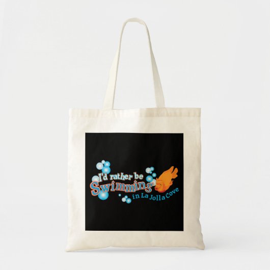 むしろLa Jollaの入江のトートバックで泳いでいます トートバッグ (正面)