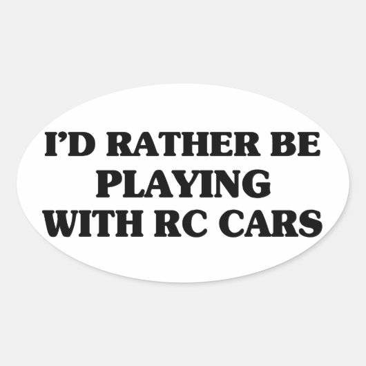 むしろRC遊カーに興味がある 楕円形シール (正面)