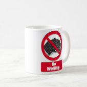 むだ口をきくこと コーヒーマグカップ (正面右)