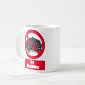 むだ口をきくこと コーヒーマグカップ (正面左)