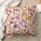 むらがあるストライプので白いパターン クッション (ブランケット)