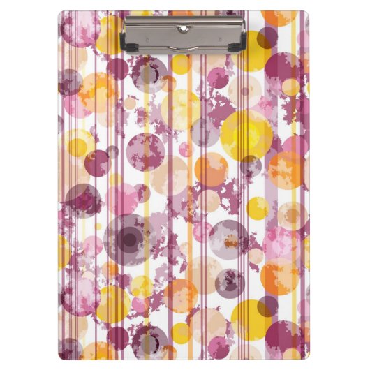 むらがあるストライプので白いパターン クリップボード (正面)