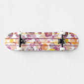 むらがあるストライプので白いパターン スケートボード (横)