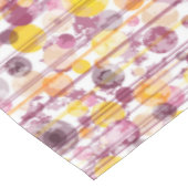 むらがあるストライプので白いパターン テーブルクロス (アングル)