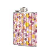 むらがあるストライプので白いパターン フラスク (左)