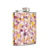 むらがあるストライプので白いパターン フラスク (右)