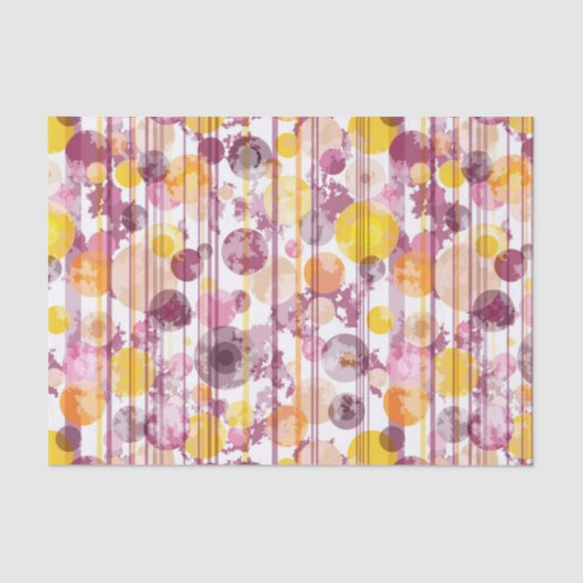 むらがあるストライプので白いパターン 薄葉紙 (正面)