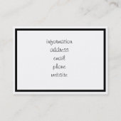 むらさき花に出会うかわいいミツバチ|過去記事 名刺 (裏面)