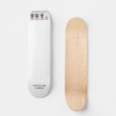 むるぎスポーツ&アウトドア3/4"スケートボードデッキ スケートボード (正面)