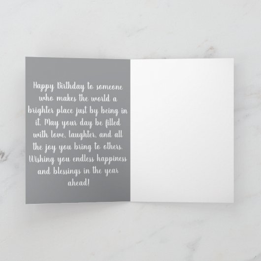 むるぎモーメンツ折り畳み誕生日カード カード (内部)