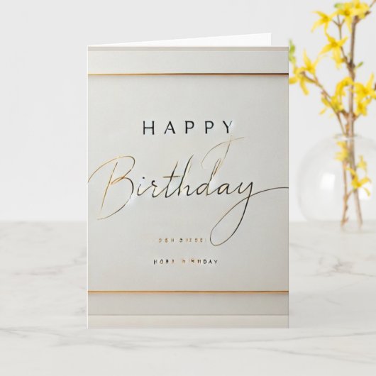 むるぎモーメンツ折り畳み誕生日カード カード (黄色い花)