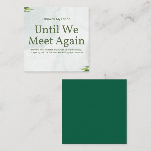 むるぎモーメントフェアウェイカード エンクロージャーカード (正面/裏面)