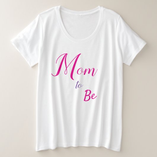 むるぎ衣服お母さんBe（女の子）性暴露 プラスサイズTシャツ (デザイン正面)