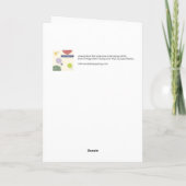 めい想しているスコッチテリアGal -挨拶状 カード (裏面)