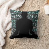 めい想のマンシルエット装飾用クッション クッション (ブランケット)