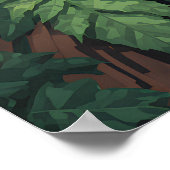 めい想の仏モダン画素芸術 ポスター (角)