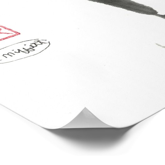 めい想の禅猫 ポスター (角)