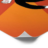 めい想のTuxedo子猫ポスタープリント ポスター (角)