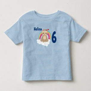 めい想ズブラウンスロスかわいい漫画誕生日 トドラーTシャツ