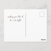 めい想ズヨガニュートラルアーストーンベージュブラウン ポストカード (裏面)