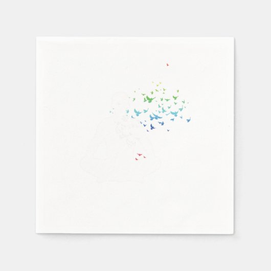 めい想チャクラヨガヨギナマステ スタンダードカクテルナプキン (正面)