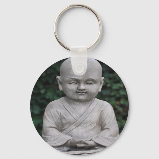 めい想ブッダ像の写真 キーホルダー (正面)