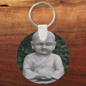 めい想ブッダ像の写真 キーホルダー (正面)